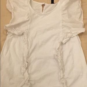 J Crew Ruffle tank size medium
